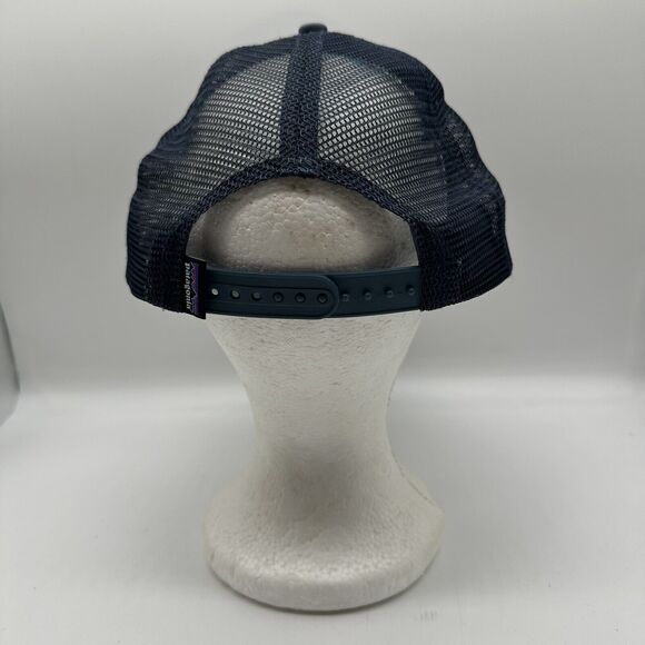 Patagonia Fitz Roy Trout Hat Cap Adjustable Snapback Fly Fishing Blueish Gray - Picture 4 of 8